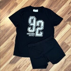 Abercrombie & Fitch Kids Black Pajama Set